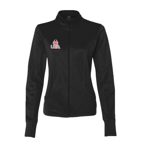 USA Wings - Women's Poly-Tech Full-Zip Track Jacket Thumbnail