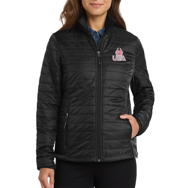 USA Wings - Women's Packable Puffy Jacket Thumbnail