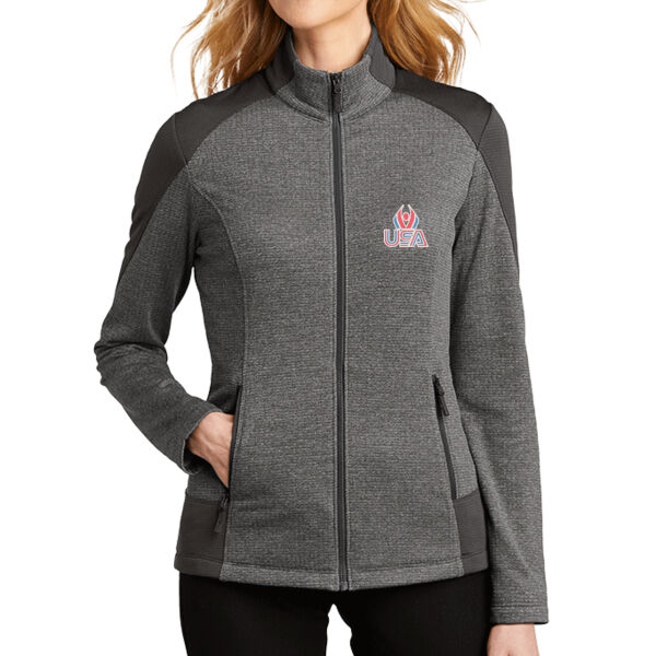 USA Wings - Women's Grid Fleece Jacket Thumbnail