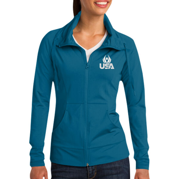  USA Wings - Women's Sport Wick ® Stretch Full Zip Jacket Thumbnail