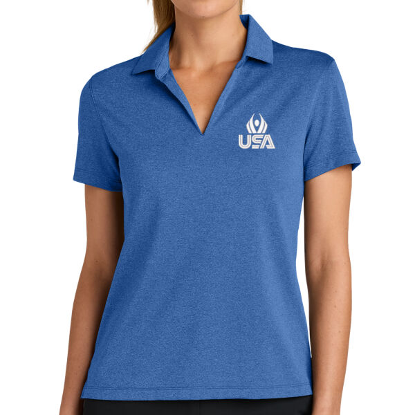  USA Wings - Women's Dri FIT Smooth Heather Polo Thumbnail