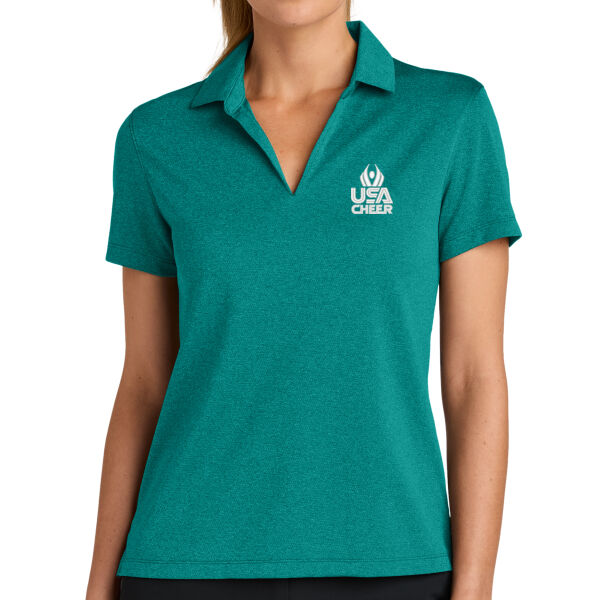  USA Cheer - Women's Dri FIT Smooth Heather Polo Thumbnail