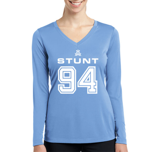 STUNT Commemorative Championship - Women's Long Sleeve PosiCharge ® Competitor V Neck Tee Thumbnail