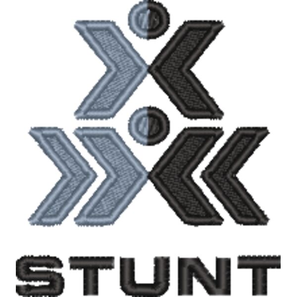 Stunt Logo Grey + Black with Text Thumbnail